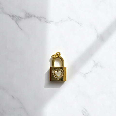 Lock Charm, Chic Charm, Upgrade Your Bracelet or Necklace, Killer Gift for Accessory Queens Lock charm Mini Heart