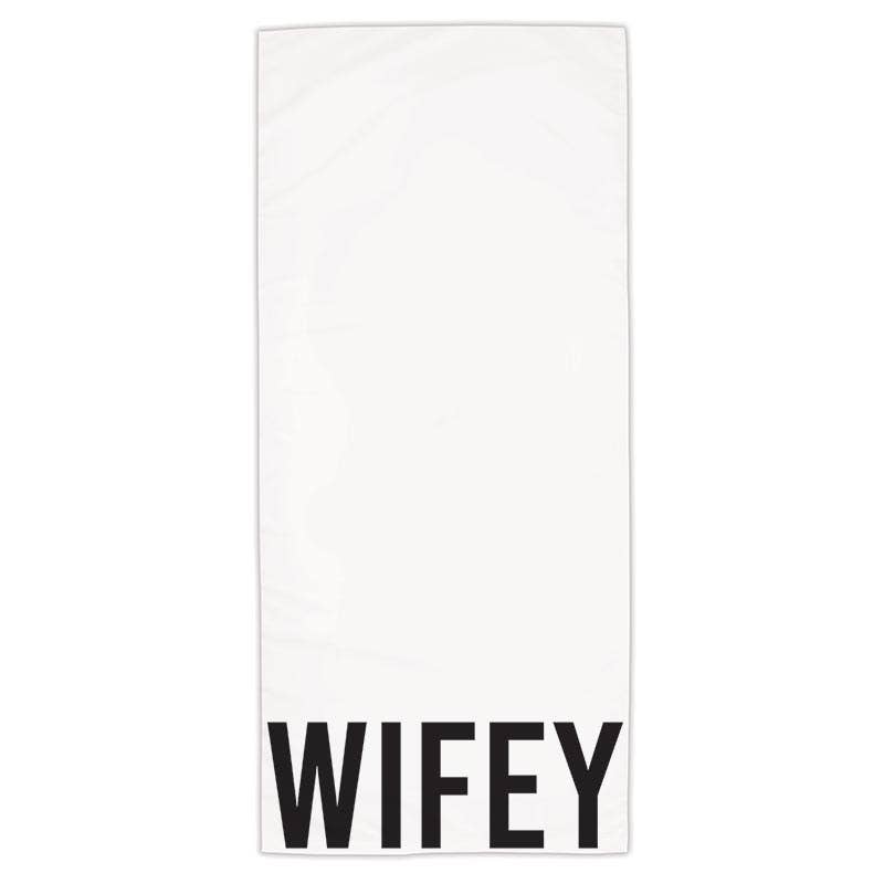 Wifey Oversized Beach Towel Quick Dry Bride Towels