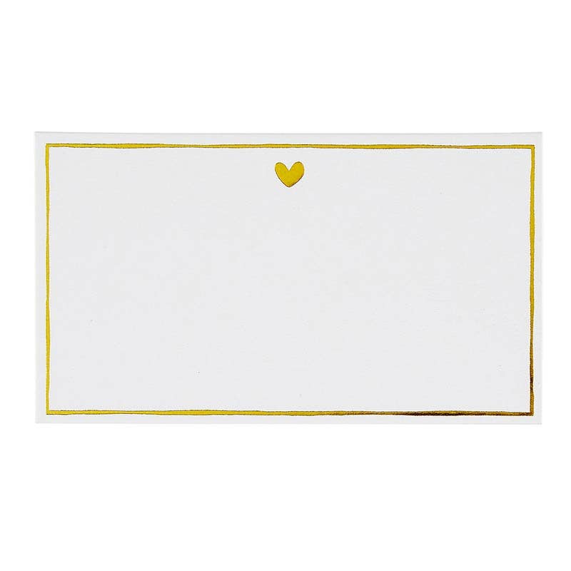 Heart Gold Foil Place Cards Supplies