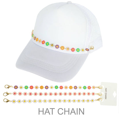 Daisy Charm Hat Chain Multicolored - Nifty Decor & More