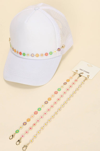 Daisy Charm Hat Chain Multicolored - Nifty Decor & More