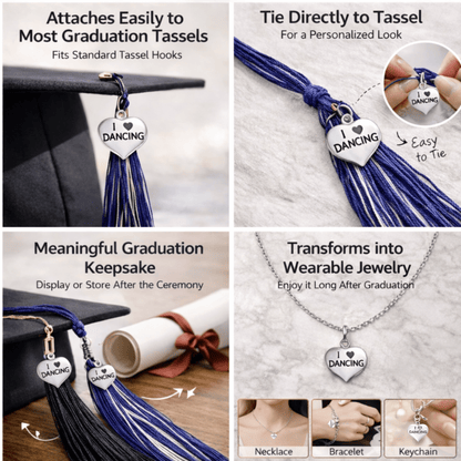 Dance Graduation Tassel Charm - Nifty Decor & More