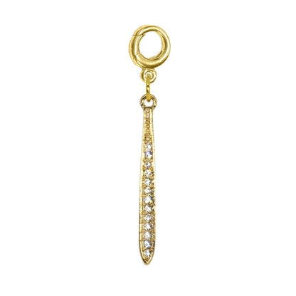 Dangle Charm - 14K Yellow Gold - Plated - Nifty Decor & More
