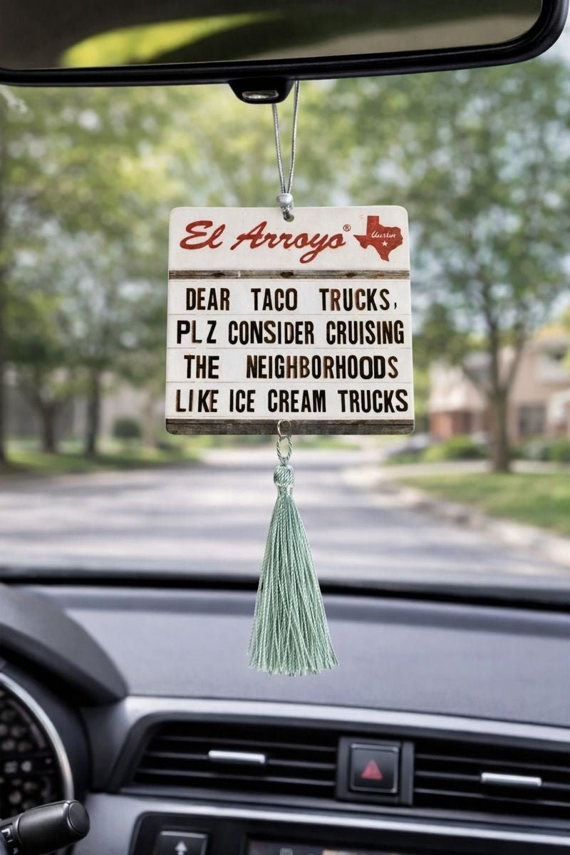 Dear Taco Trucks - Marquee Car Freshener (2 Pack) - Nifty Decor & More