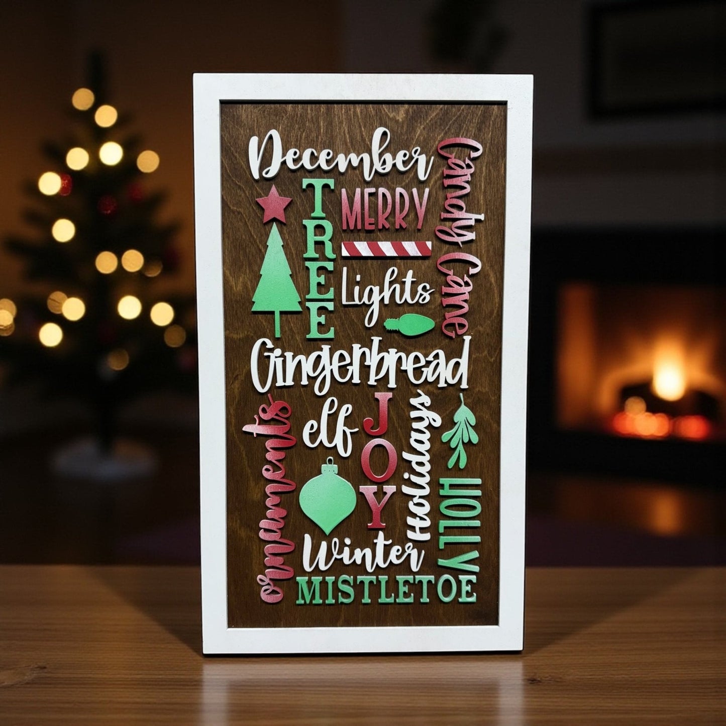 December Magic Wooden Sign - Nifty Decor & More