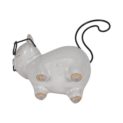 Decorative Figurine - Black Ceramic Standing Kitten, 6 in. - Nifty Decor & More