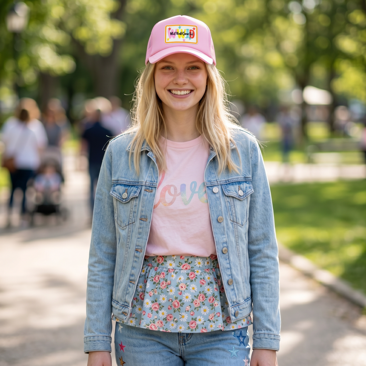 Design Your Own: Patterned Brim Trucker Hat | Faith Patch Collection - Nifty Decor & More