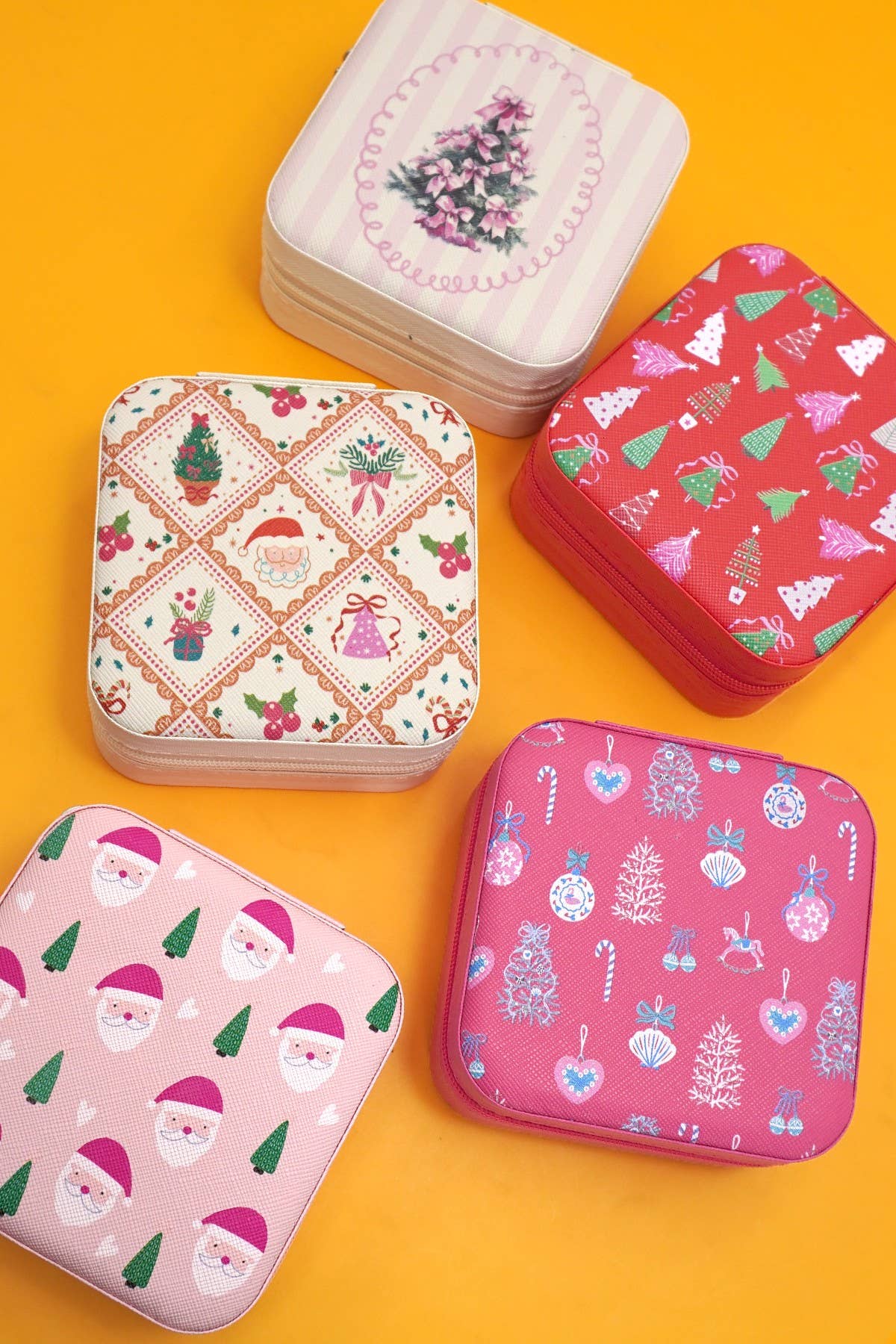Festive Holiday Jewelry Storage Box