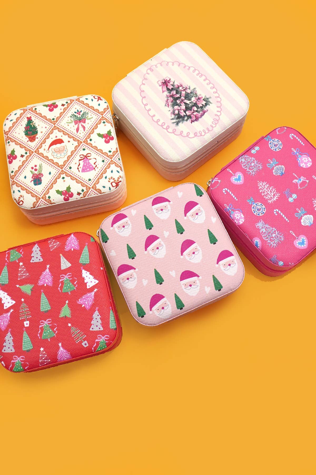 Festive Holiday Jewelry Storage Box