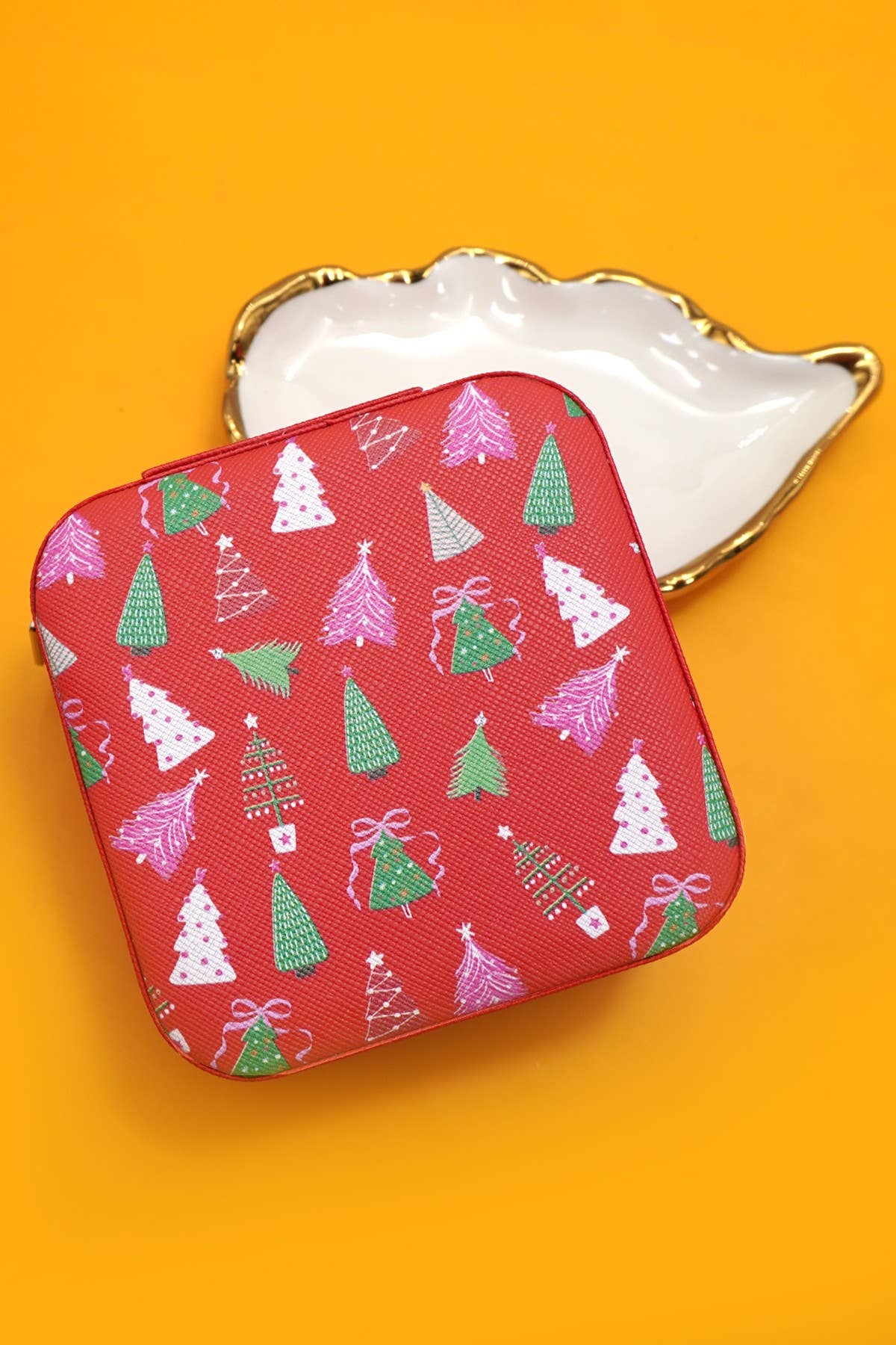 Festive Holiday Jewelry Storage Box