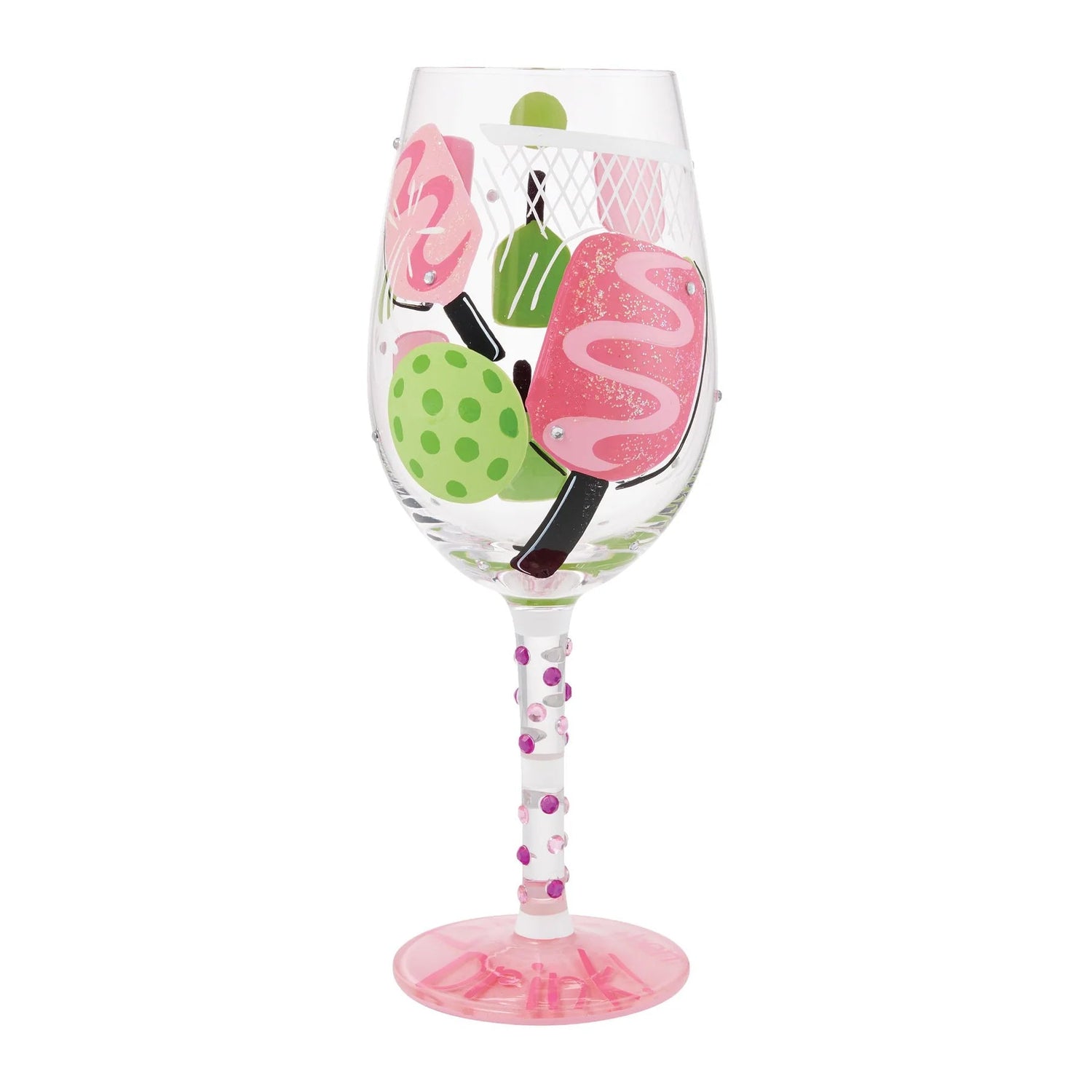 Dink then Drink Hand Painted Wine Glass - Nifty Decor & More