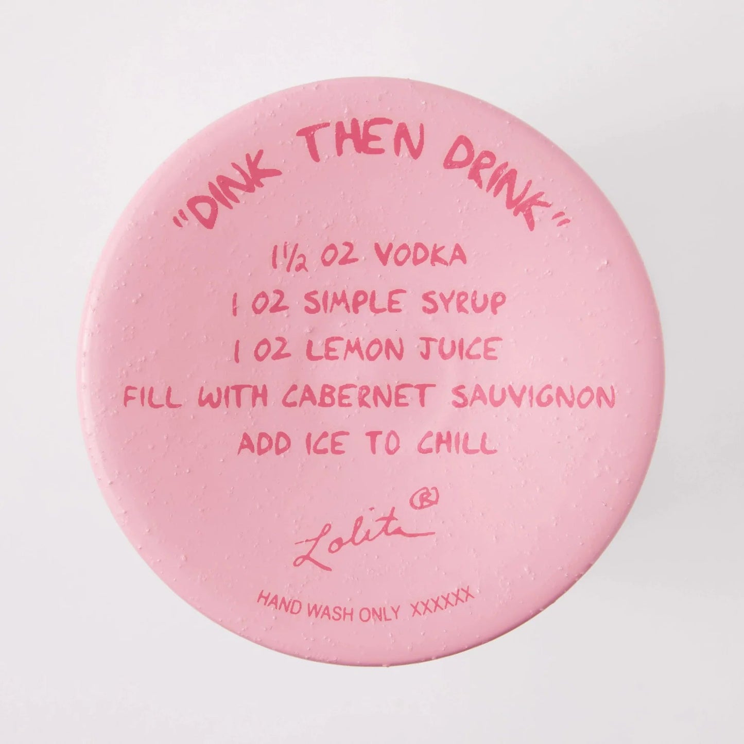 Dink then Drink Hand Painted Wine Glass - Nifty Decor & More