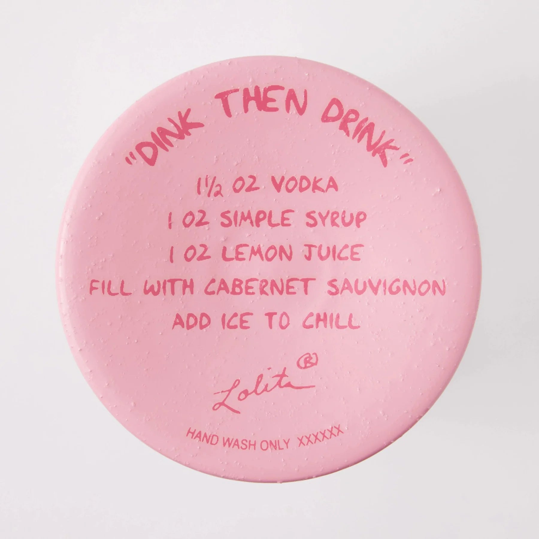 Dink then Drink Hand Painted Wine Glass - Nifty Decor & More