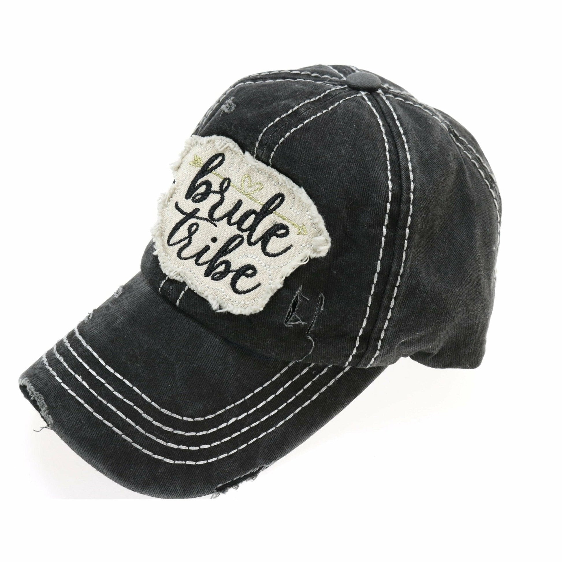 Distressed Bride Tribe Patch CC Ball Cap BA2019BT - Nifty Decor & More