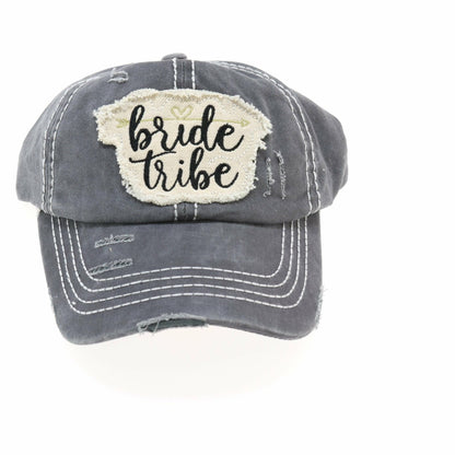 Distressed Bride Tribe Patch CC Ball Cap BA2019BT - Nifty Decor & More