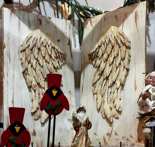 Distressed Feather Wing Wall Panels