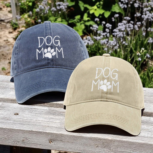 Dog Mom Baseball Cap, Embroidered Cotton Hat, Perfect for Proud Pup Parents, Cute Dog Lover Gift Hats