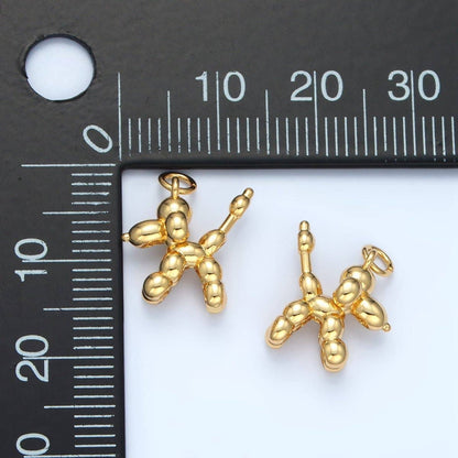 Dotted Balloon Animal Charm 14K Gold Filled Minimalist - Nifty Decor & More