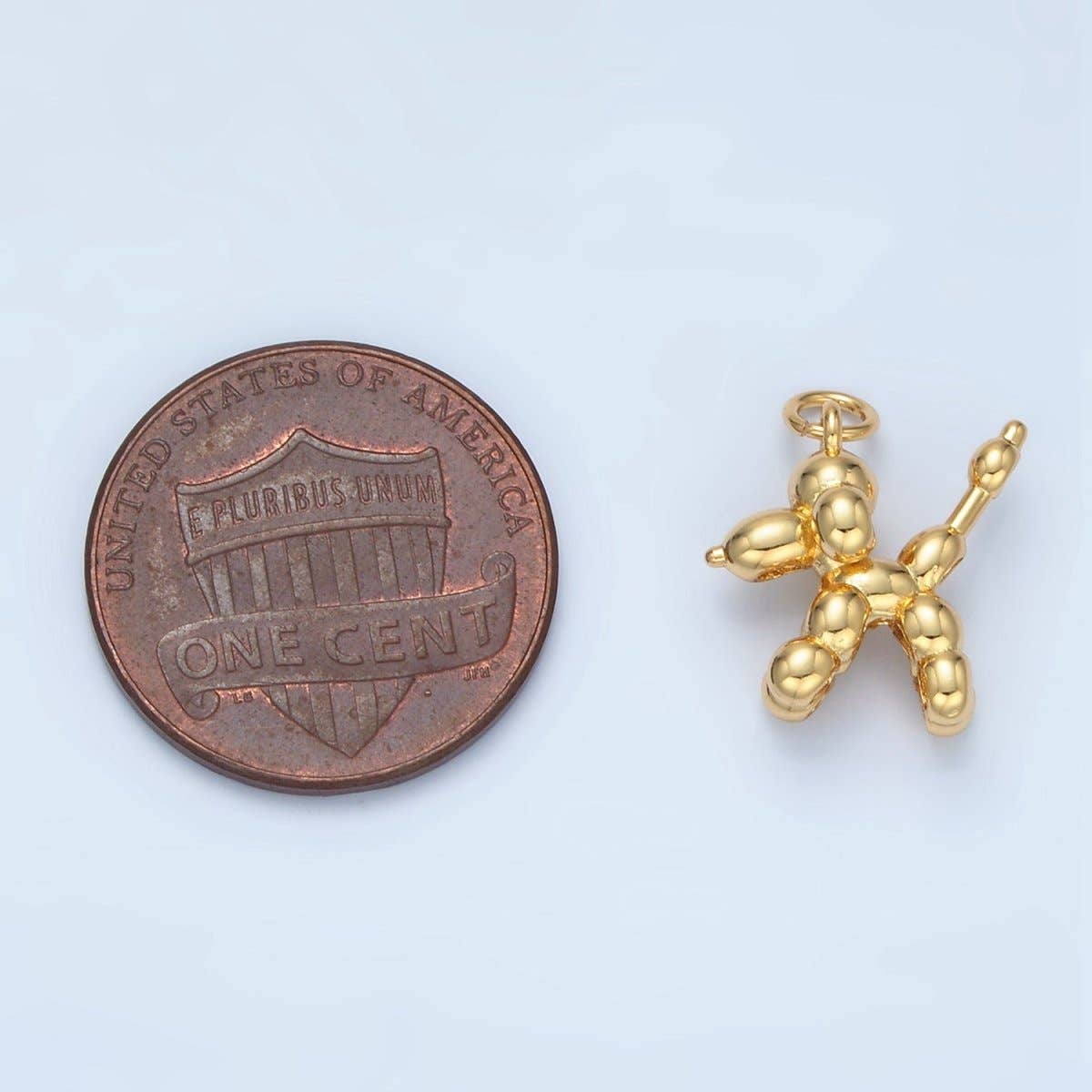 Dotted Balloon Animal Charm 14K Gold Filled Minimalist - Nifty Decor & More