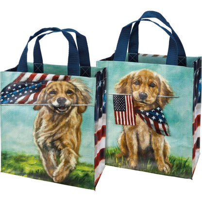 Dogs And Flags Daily Tote - Nifty Decor & More