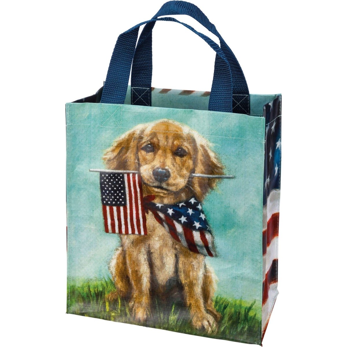 Dogs And Flags Daily Tote - Nifty Decor & More