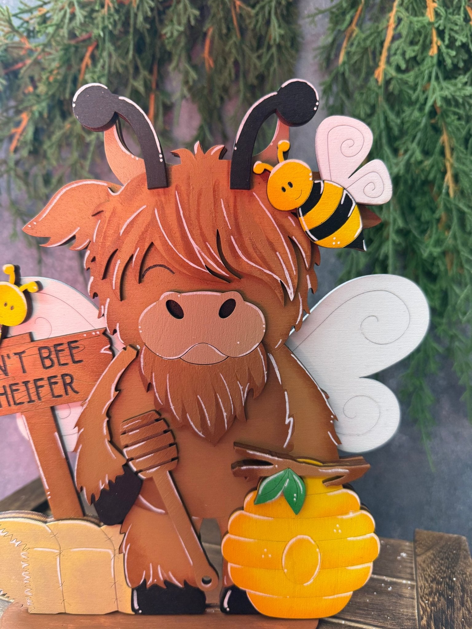 Don’t Bee a Heifer Shelf Sitter - Nifty Decor & More