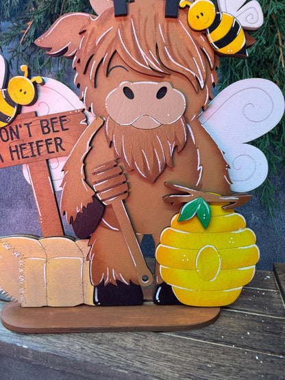 Don’t Bee a Heifer Shelf Sitter - Nifty Decor & More