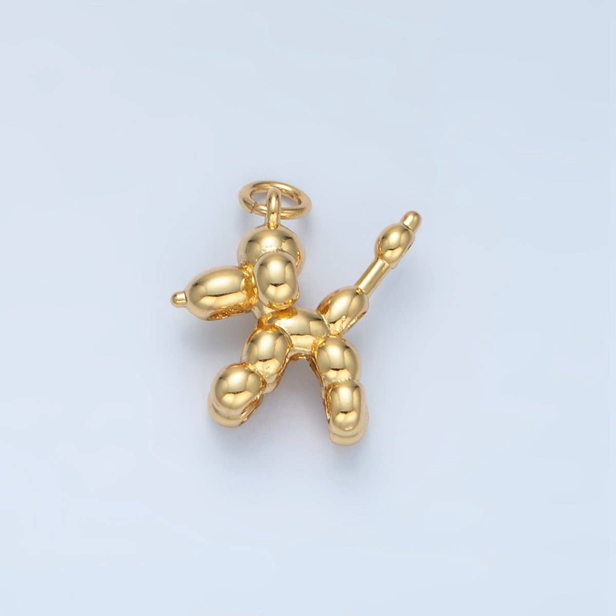 Dotted Balloon Animal Charm 14K Gold Filled Minimalist