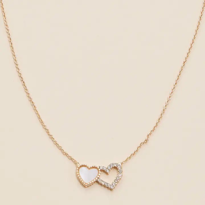 Double Heart Pendant Necklace - Nifty Decor & More