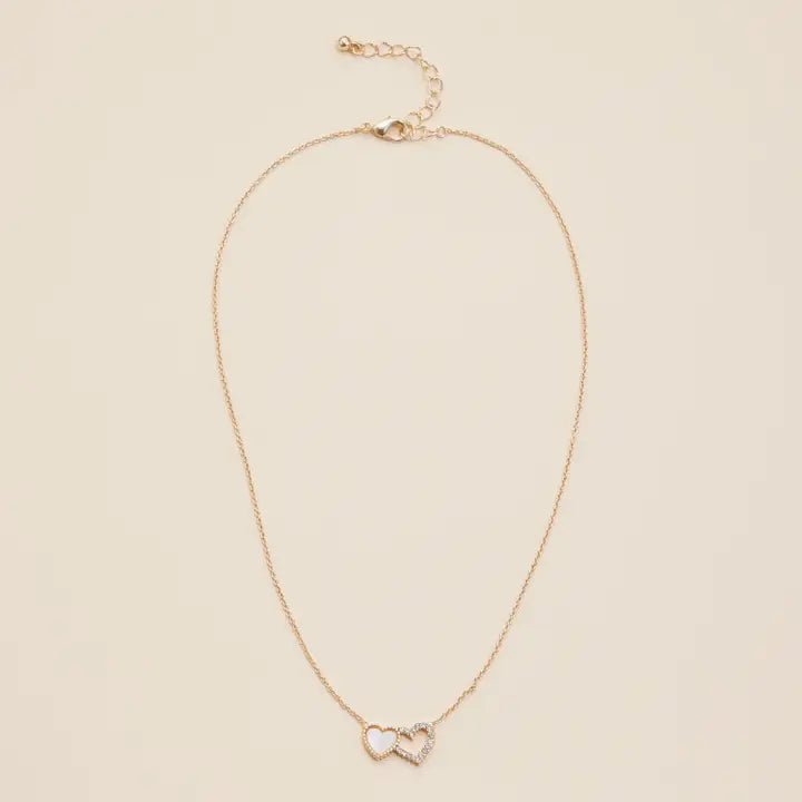 Double Heart Pendant Necklace - Nifty Decor & More