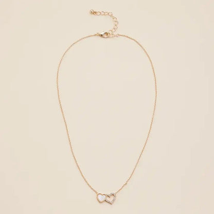 Double Heart Pendant Necklace - Nifty Decor & More