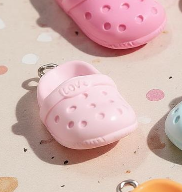Shoe Charm Pendant, Cute Jewelry Add On for Necklace or Bracelet, Fun Accessory for Shoe Lovers, Unique Gift for Friends & Family Shoe Charm Light Pink