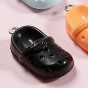 Shoe Charm Pendant, Cute Jewelry Add On for Necklace or Bracelet, Fun Accessory for Shoe Lovers, Unique Gift for Friends & Family Shoe Charm Black