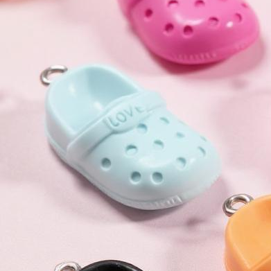 Shoe Charm Pendant, Cute Jewelry Add On for Necklace or Bracelet, Fun Accessory for Shoe Lovers, Unique Gift for Friends & Family Shoe Charm Light Blue