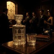 Engraved Decanter Set with 2 Glasses, Unique Personalized Drinkware, Perfect Wedding or Housewarming Gift