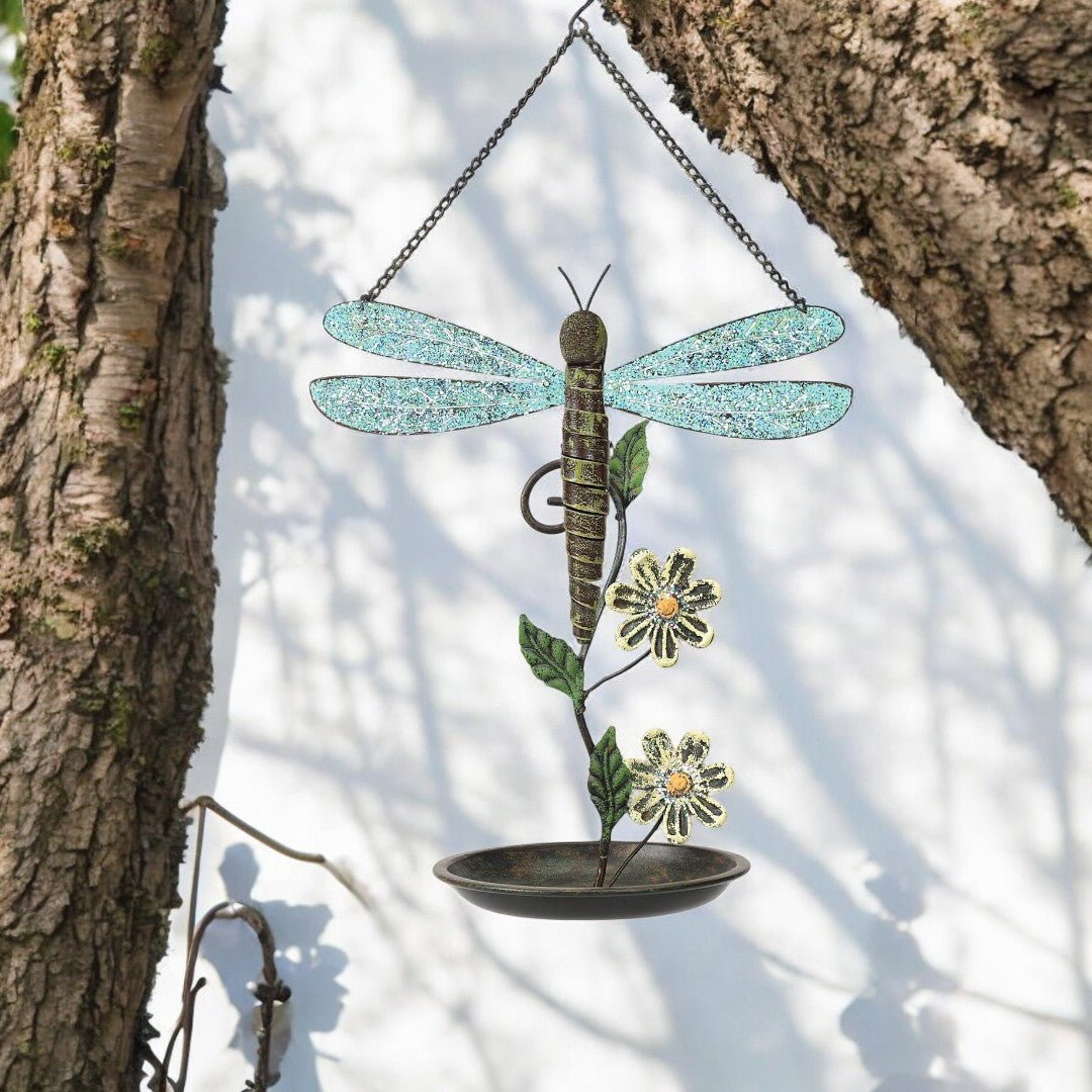 Dragonfly Birdfeeder, Unique Wildlife Feeder for Backyard Birdwatching, Enhances Garden Ambiance - Nifty Decor & More