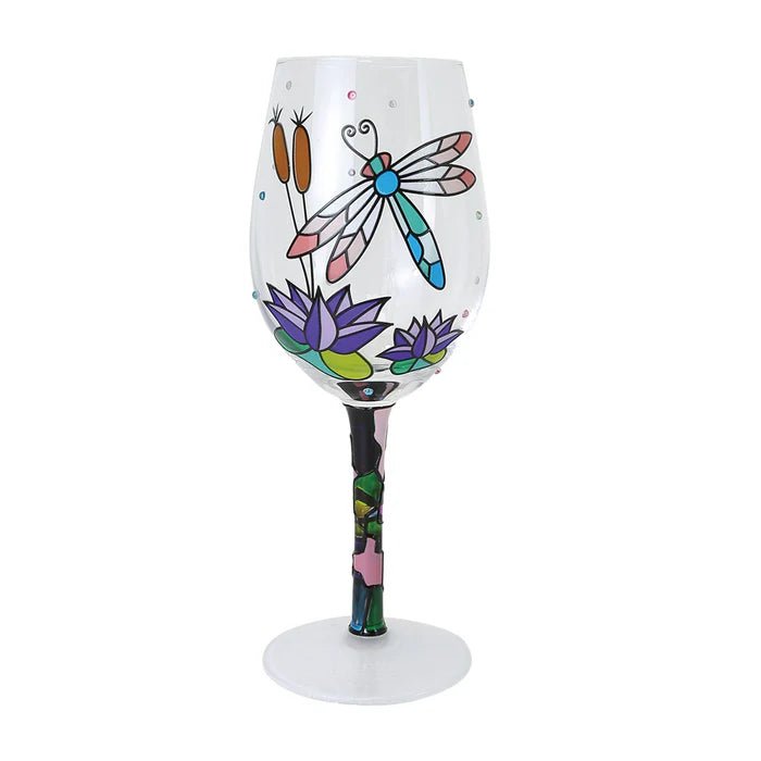 Dragonfly Gems Wine Glass - Nifty Decor & More