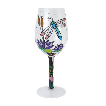 Dragonfly Gems Wine Glass - Nifty Decor & More