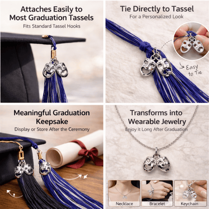 Drama Theater Graduation Tassel Charm - Nifty Decor & More