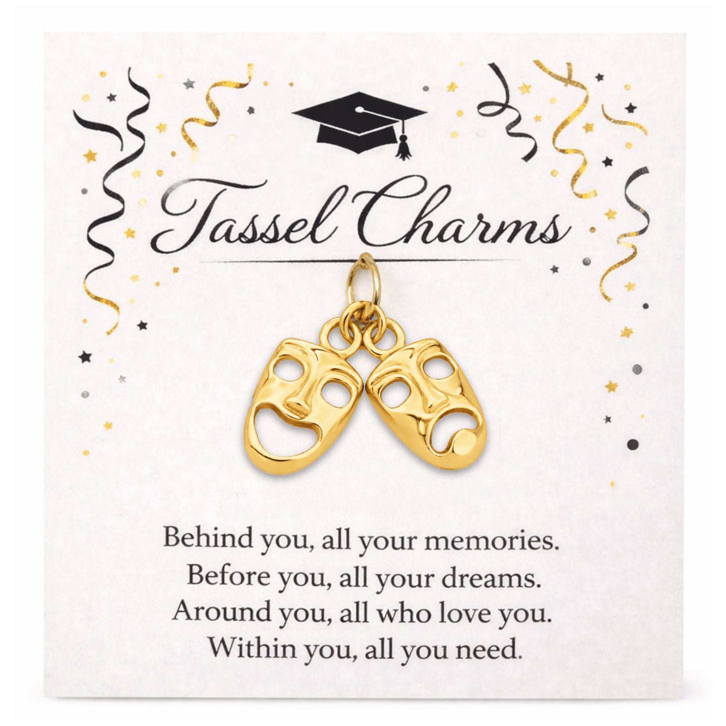 Drama Theater Graduation Tassel Charm - Nifty Decor & More