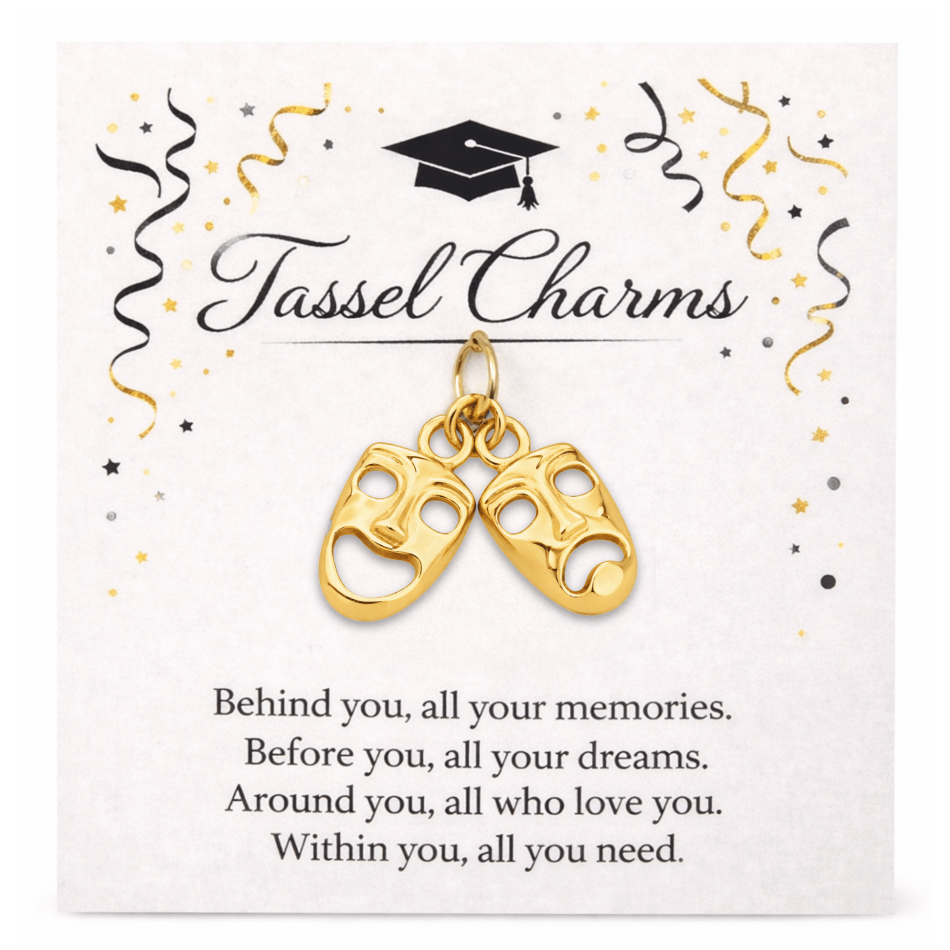 Drama Theater Graduation Tassel Charm - Nifty Decor & More