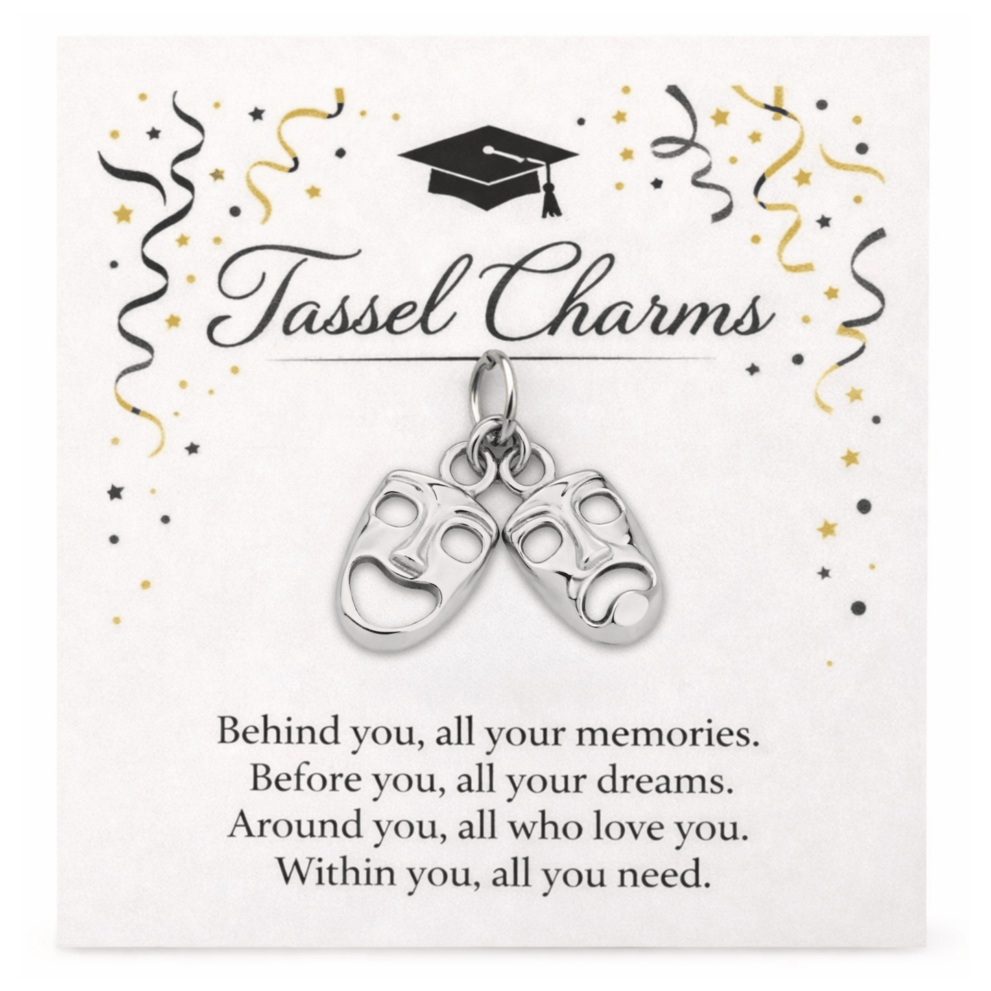 Drama Theater Graduation Tassel Charm - Nifty Decor & More