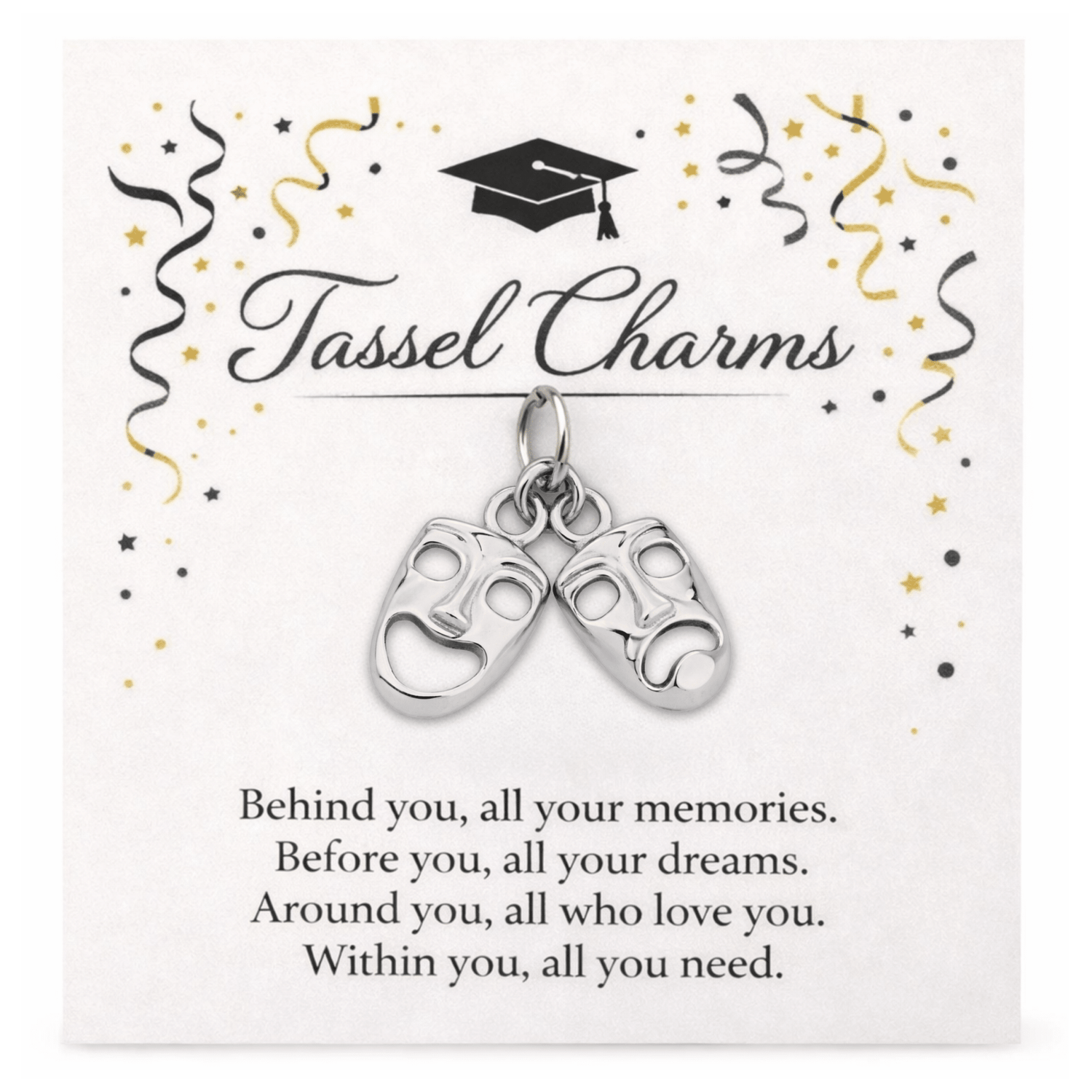 Drama Theater Graduation Tassel Charm - Nifty Decor & More