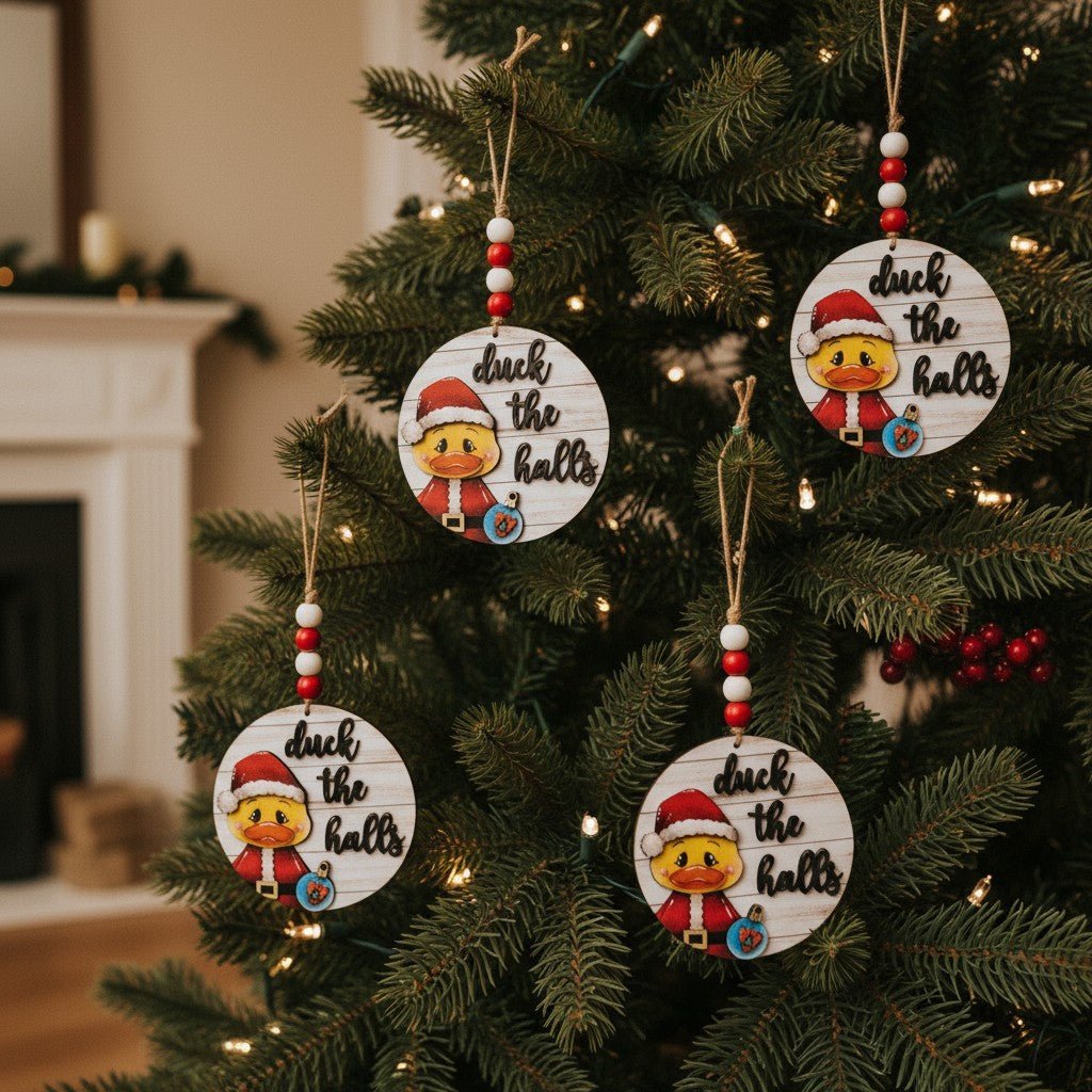 Duck the halls ornament - Nifty Decor & More