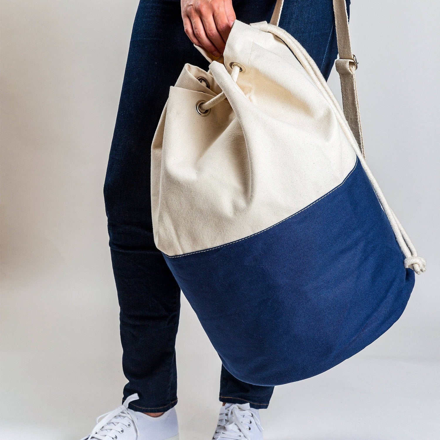Dunes Drawstring Laundry Carrying Duffel - Nifty Decor & More