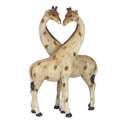 Giraffe Couple Figurine | Cute Home Decor | Animal Lovers Gift | Unique Wedding or Anniversary Keepsake Table decor