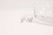 Bow Stud Earrings 18K Gold PVD, Stylish Girly Accessory for Everyday Wear, Mother’s Day Gift Idea for Women