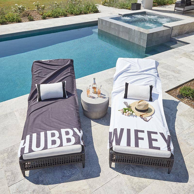 Wifey Oversized Beach Towel Quick Dry Bride Towels