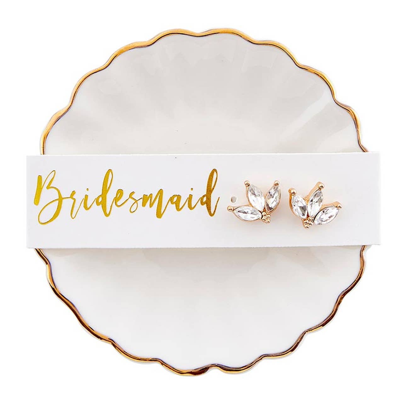Earring + Small Trinket Tray Set - Bridesmaid - Nifty Decor & More