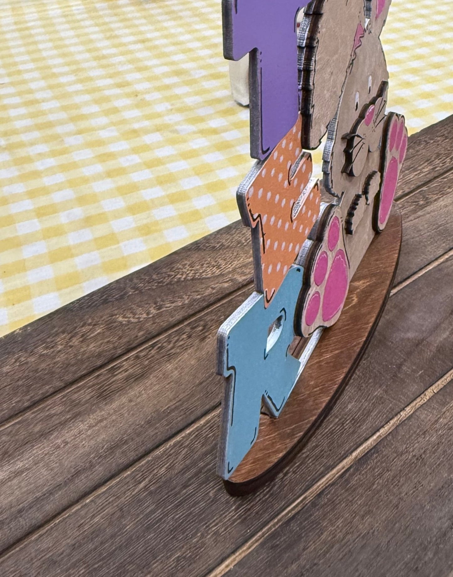 Easter Friends Stand - Pastel Spring Decor, Vibrant Easter Decor for Home & Celebrations, Charming Easter Table Centerpiece - Nifty Decor & More